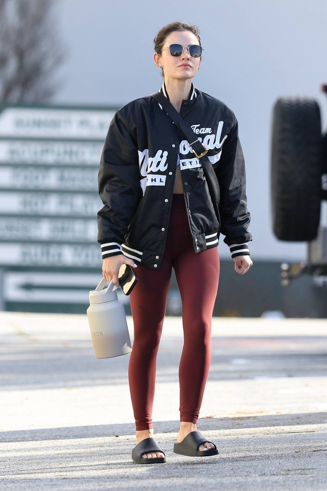 Lucy Hale - Leaving a Pilates class in West Hollywood