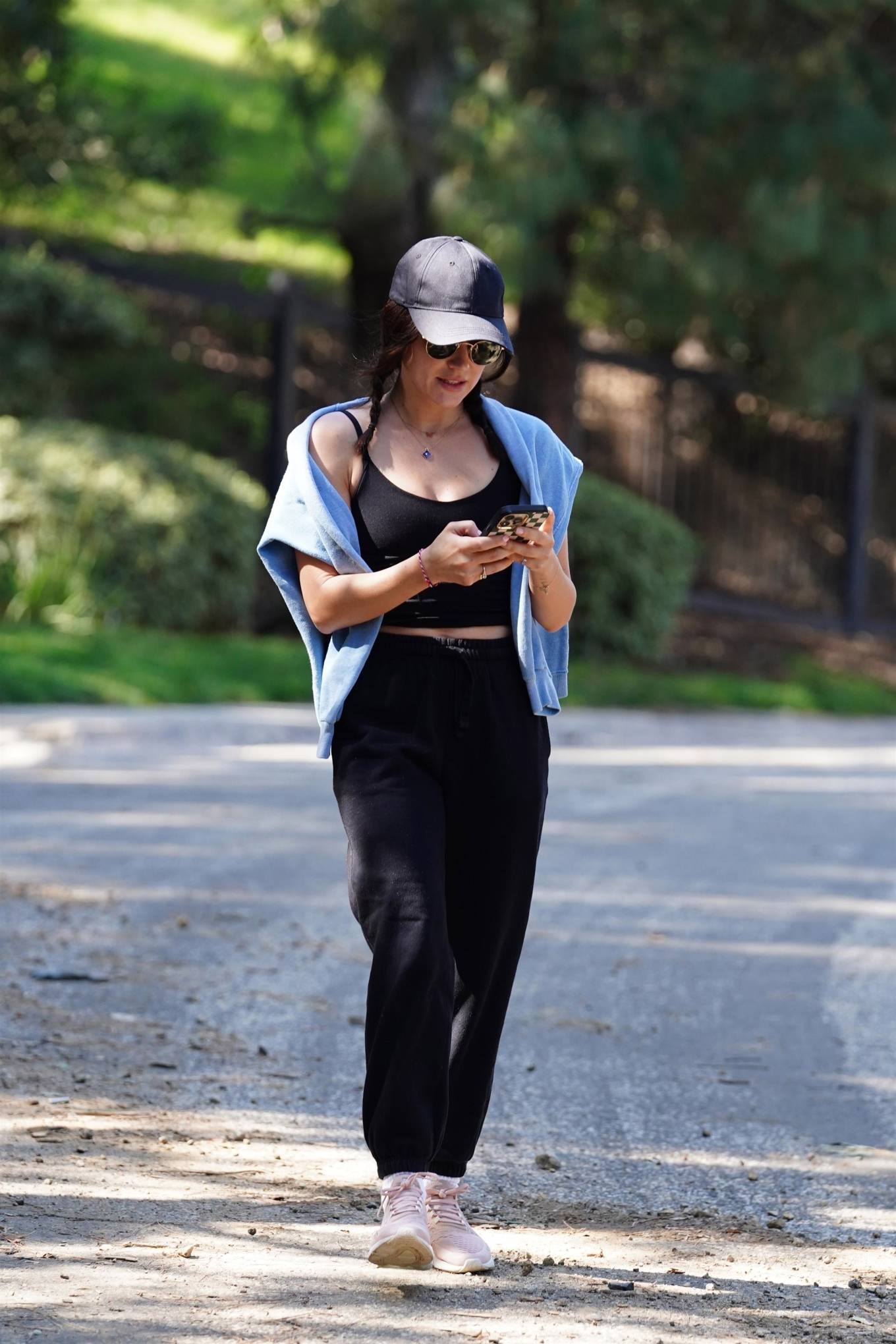 Lucy Hale - On a hike at Fryman Canyon in Studio City