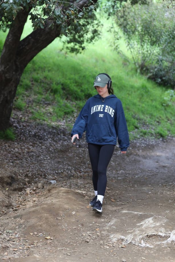 Lucy Hale - On a hike in Los Angeles
