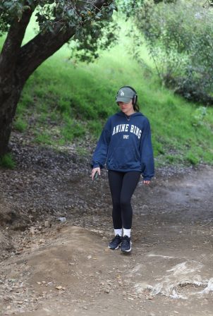 Lucy Hale - On a hike in Los Angeles