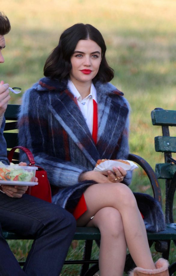 Lucy Hale - On the set of 'Katy Keene' in New York City