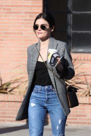 Lucy Hale - Out for a cup of Joe at Alfred Coffee in Studio City
