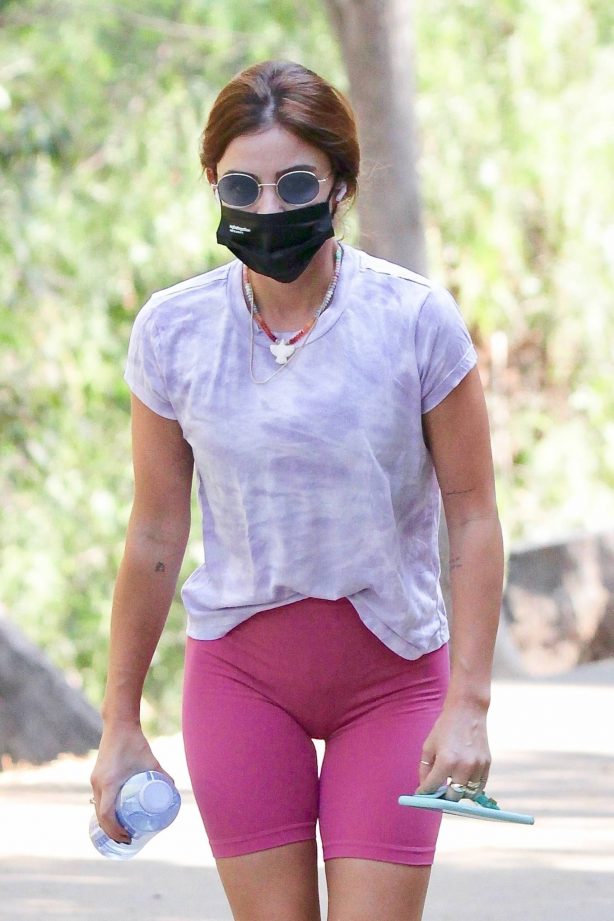 Lucy Hale - Out for a daily hike routine in Los Angeles