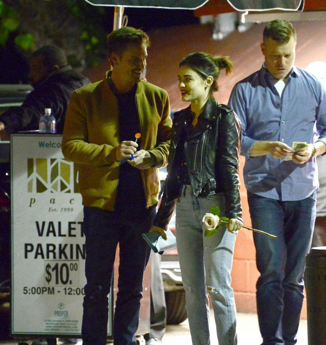 Lucy Hale out for a dinner in Los Angeles