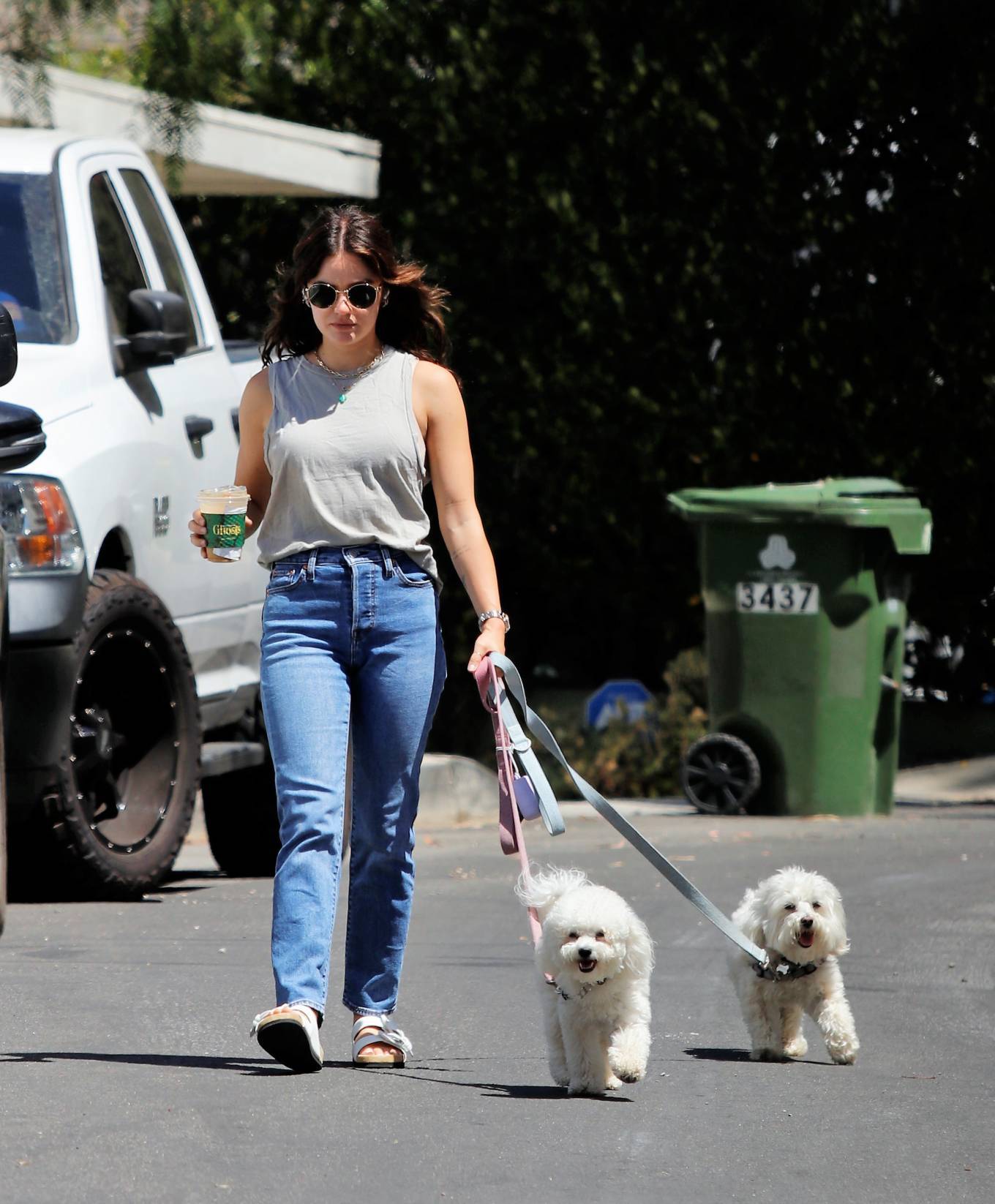 Lucy Hale 2022 : Lucy Hale – out for a dog walk in Los Angeles-08