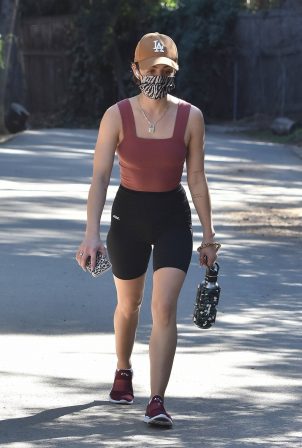 Lucy Hale - Out for a hike in Los Angeles
