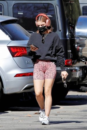 Lucy Hale - Out for a solo morning hike in Studio City