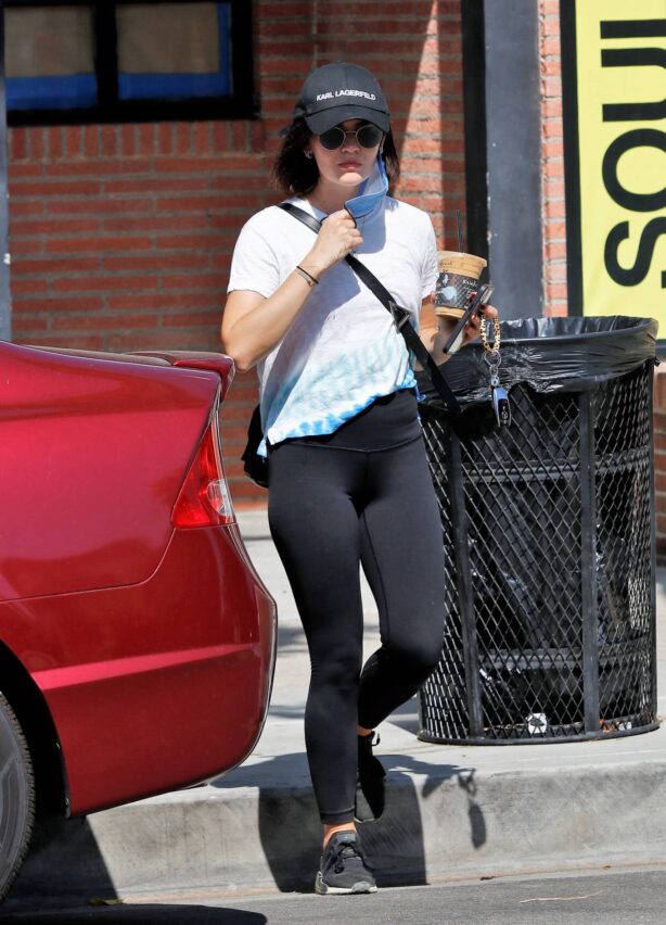Lucy Hale - Out For an Iced Coffee in Los Angeles