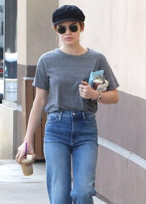 Lucy Hale out for coffee in LA