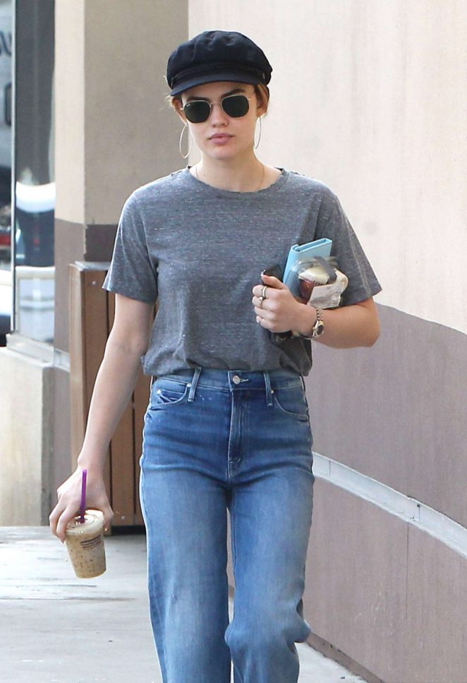 Lucy Hale out for coffee in LA