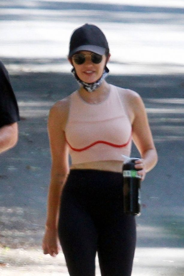 Lucy Hale - Out for hike with a friends in Studio City