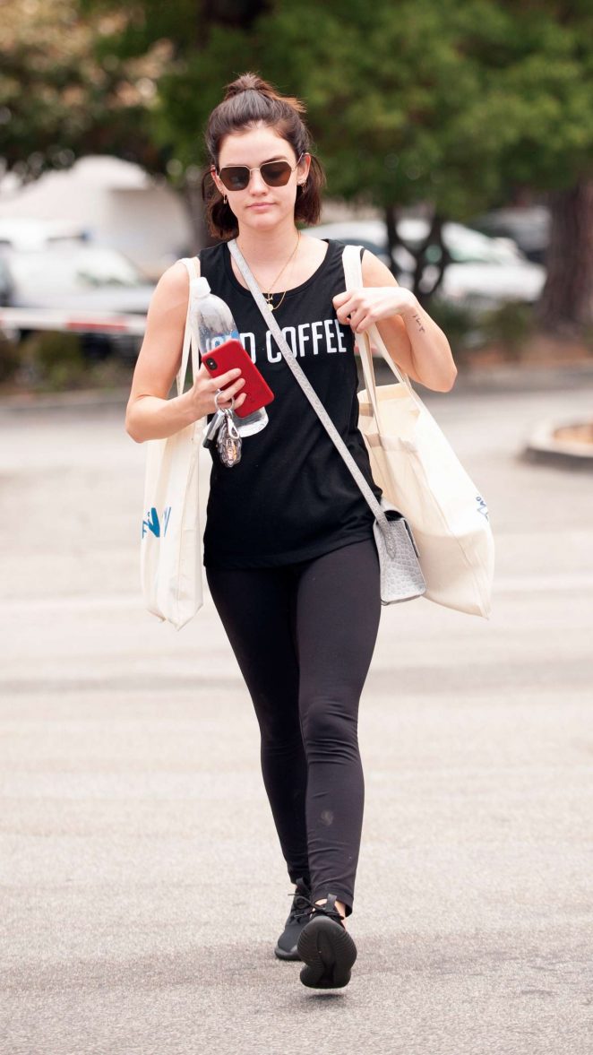 Lucy Hale out in Studio City