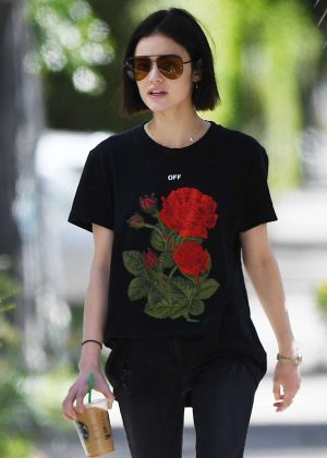 Lucy Hale out in West Hollywood