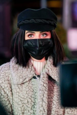 Lucy Hale - rehearsing for 'Dick Clark's New Year's Rockin' Eve' 2021 in NYC