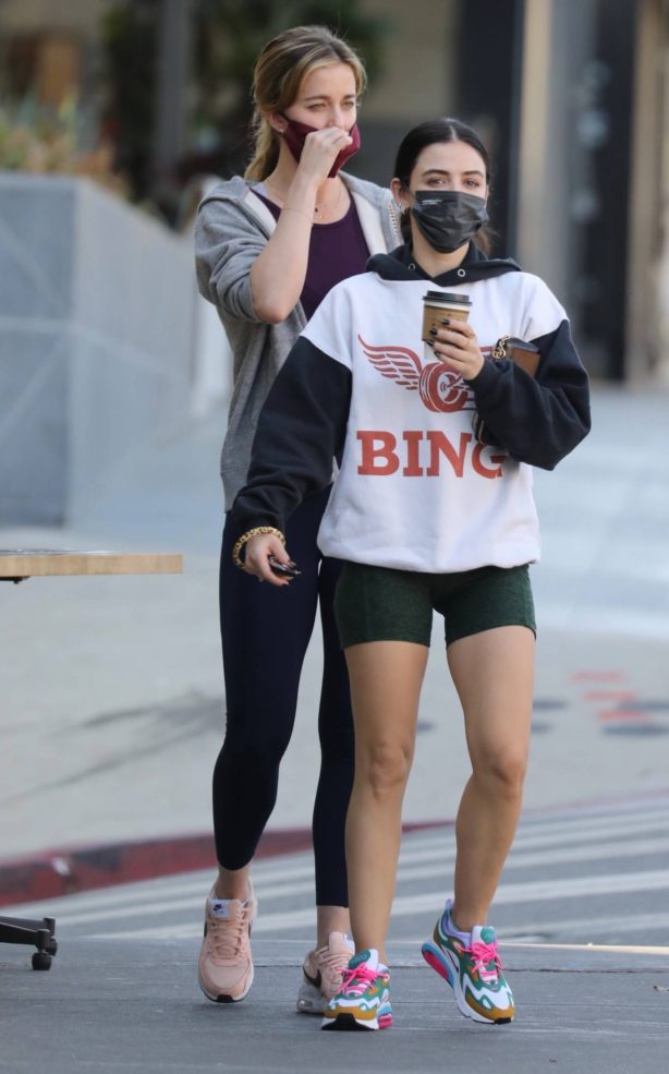 Lucy Hale - Seen after meeting friends for lunch in Los Angeles