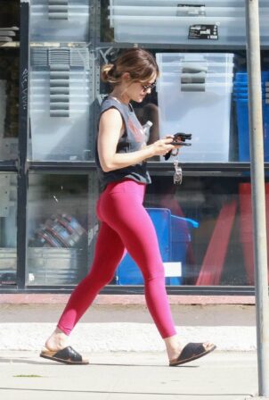 Lucy Hale - Seen after pilates class in Studio City