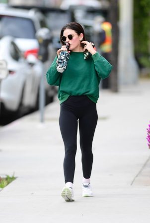 Lucy Hale - Seen after workout in Los Angeles