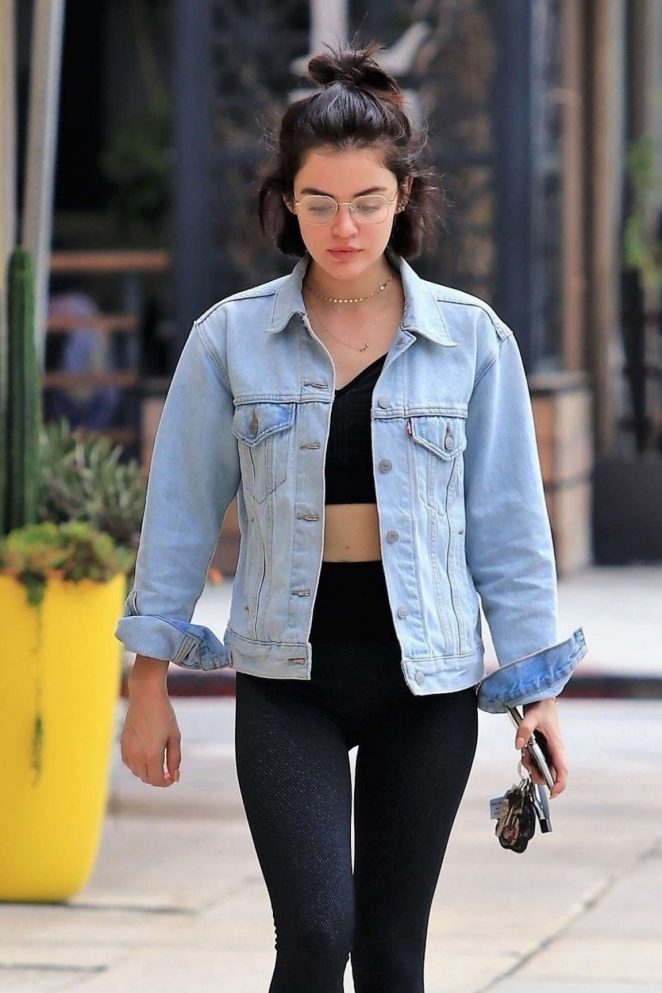 Lucy Hale - Seen at a Gym In Los Angeles