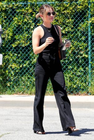Lucy Hale - Seen on a morning dog walk in Studio City