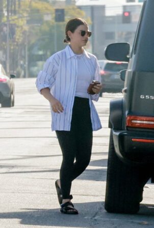 Lucy Hale - Seen on a weekend shopping in Studio City