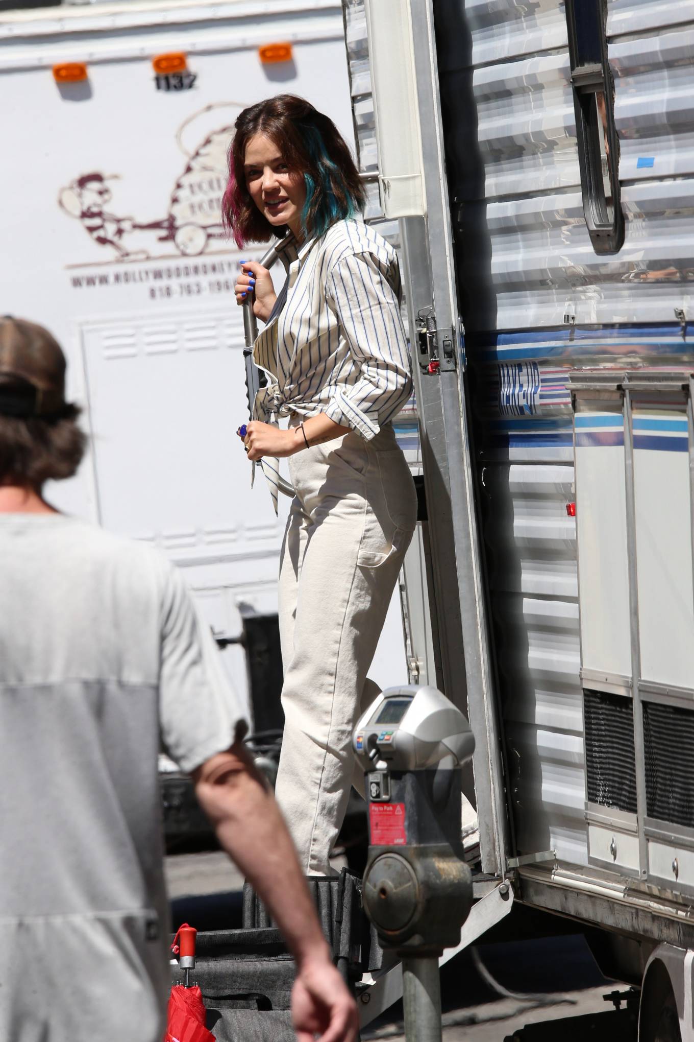 Lucy Hale 2022 : Lucy Hale – Seen on the set of a new project in Los Angeles-02