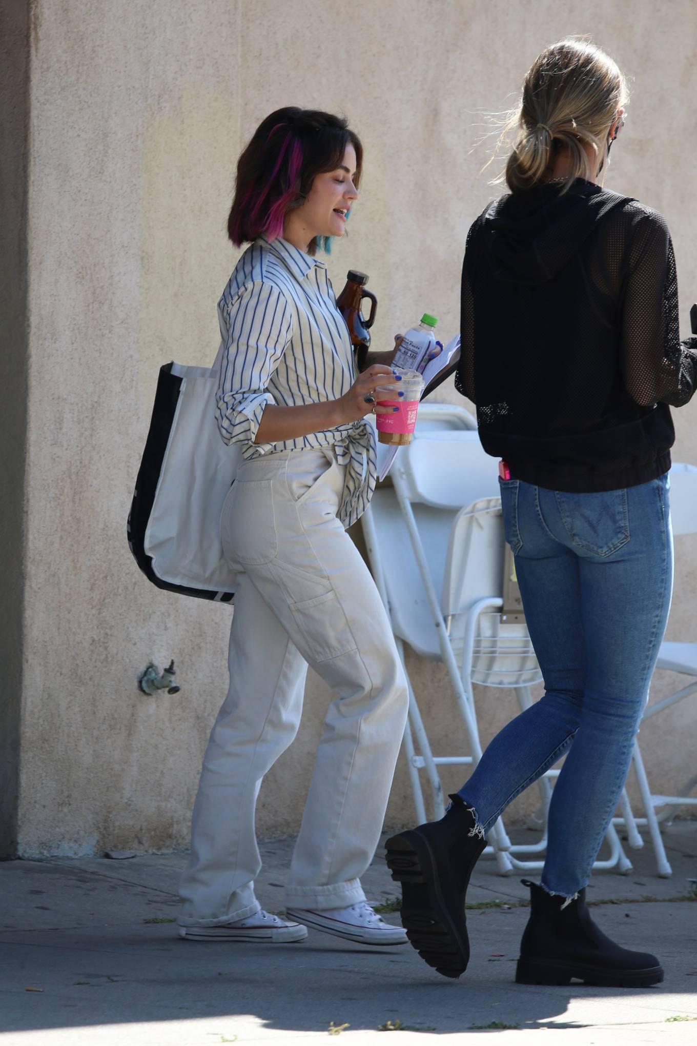 Lucy Hale 2022 : Lucy Hale – Seen on the set of a new project in Los Angeles-04