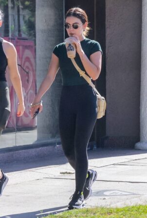 Lucy Hale - Seen out with a friend in Studio City