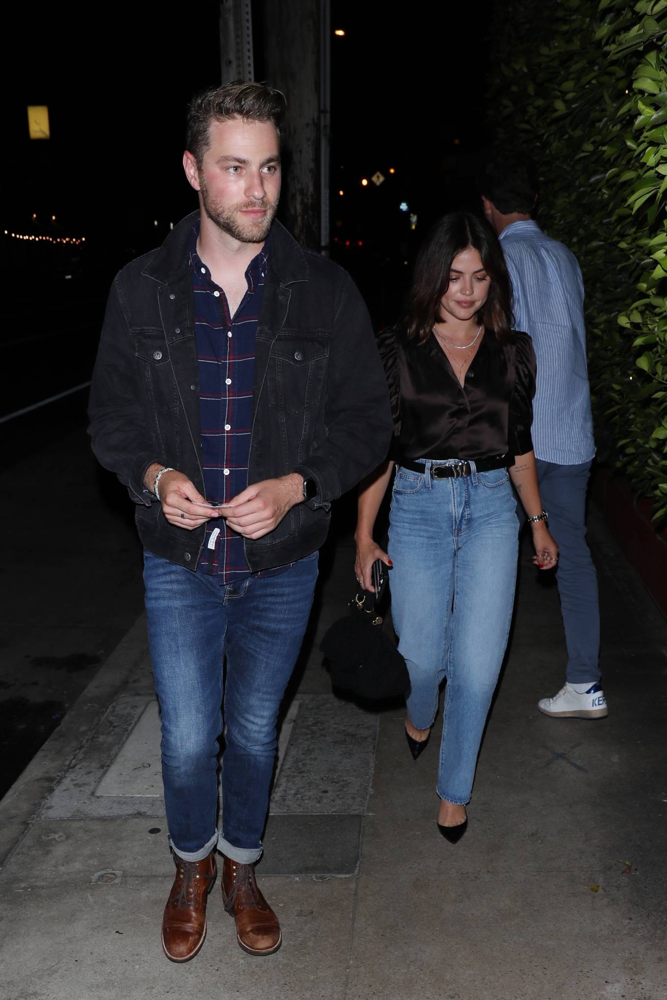 Lucy Hale - Seen with Cameron Fuller after a dinner date in Santa Monica