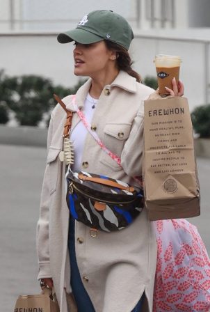Lucy Hale - Shops for New Years Eve supplies at Erewhon in Studio City