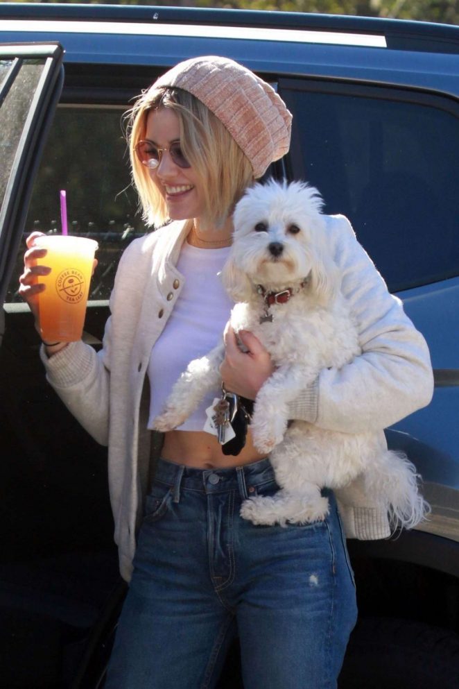 Lucy Hale - Spotted at a Dog Park In Los Angeles