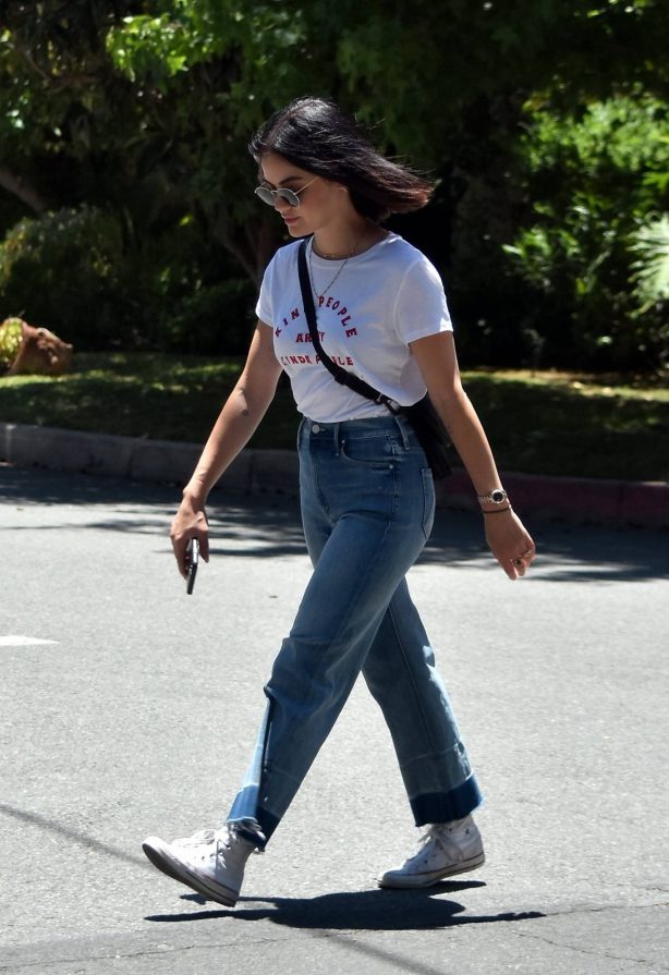 Lucy Hale - Spotted at her neighborhood in Studio City