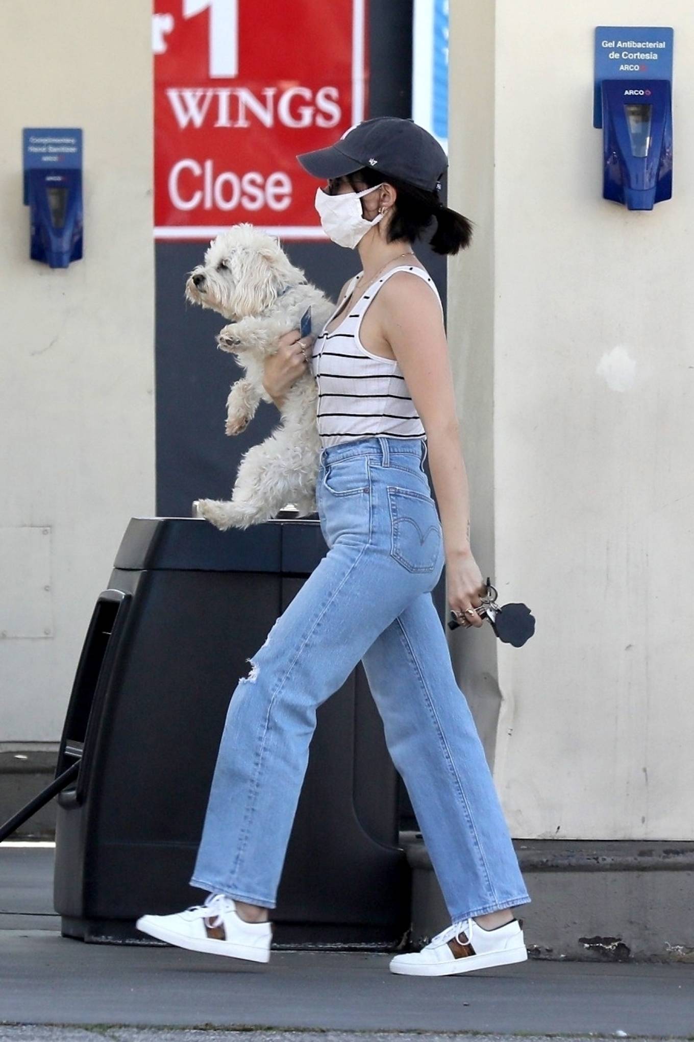 Lucy Hale â€“ Spotted at the Gas Station