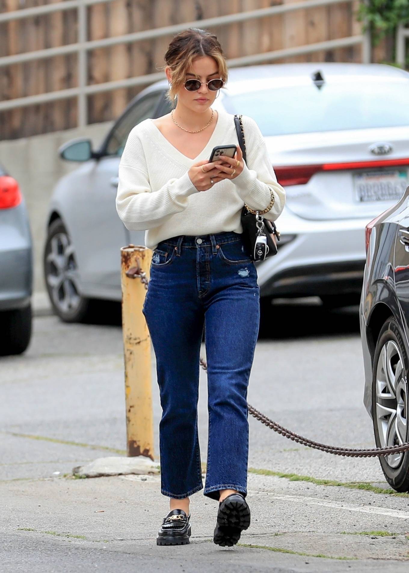 Lucy Hale 2022 : Lucy Hale – Spotted leaving a dermatology office in West Hollywood-05