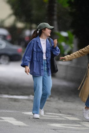 Lucy Hale - Spotted with a friend in Los Angeles