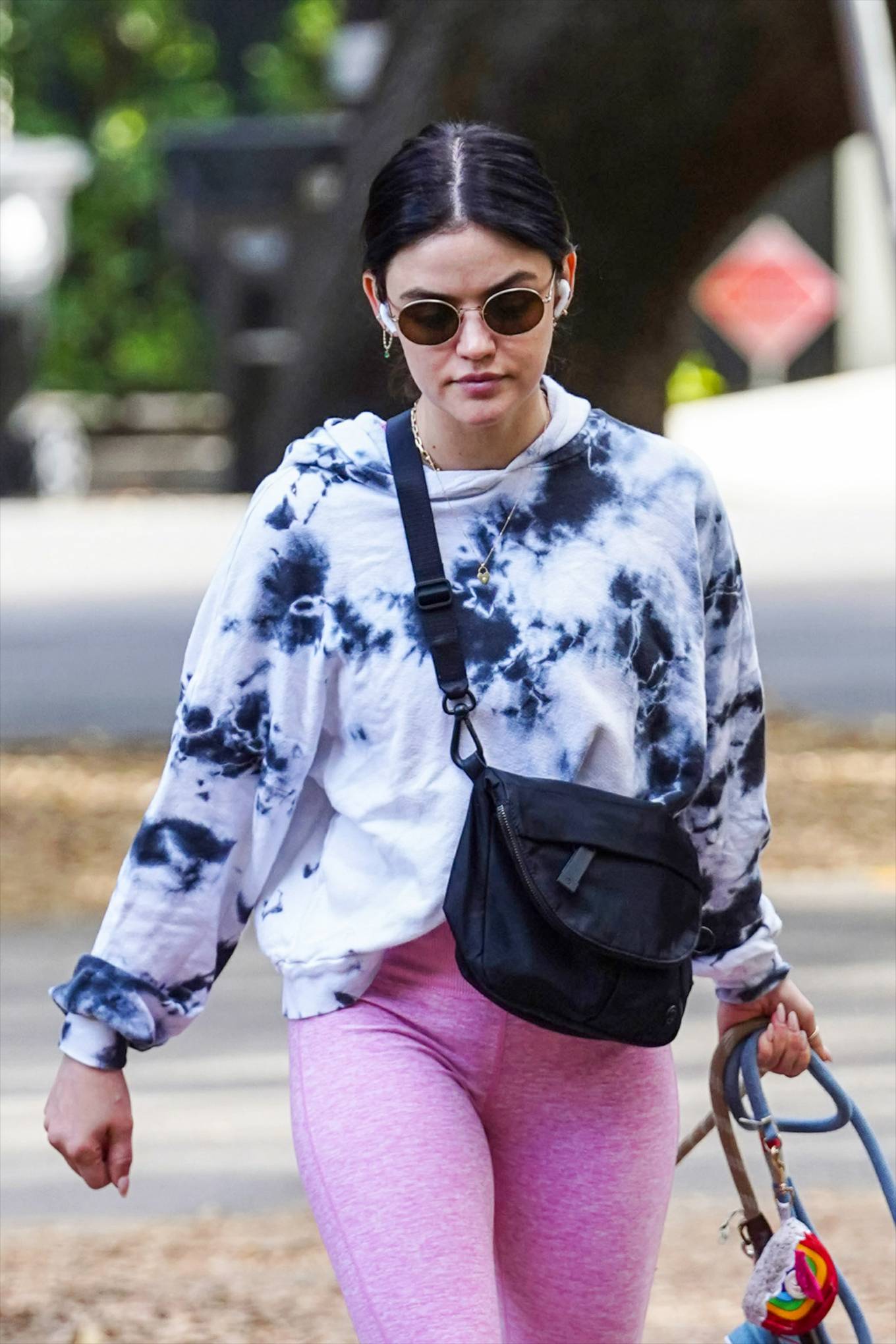 Lucy Hale 2022 : Lucy Hale – Steps out for a dogs walk in Studio City-32