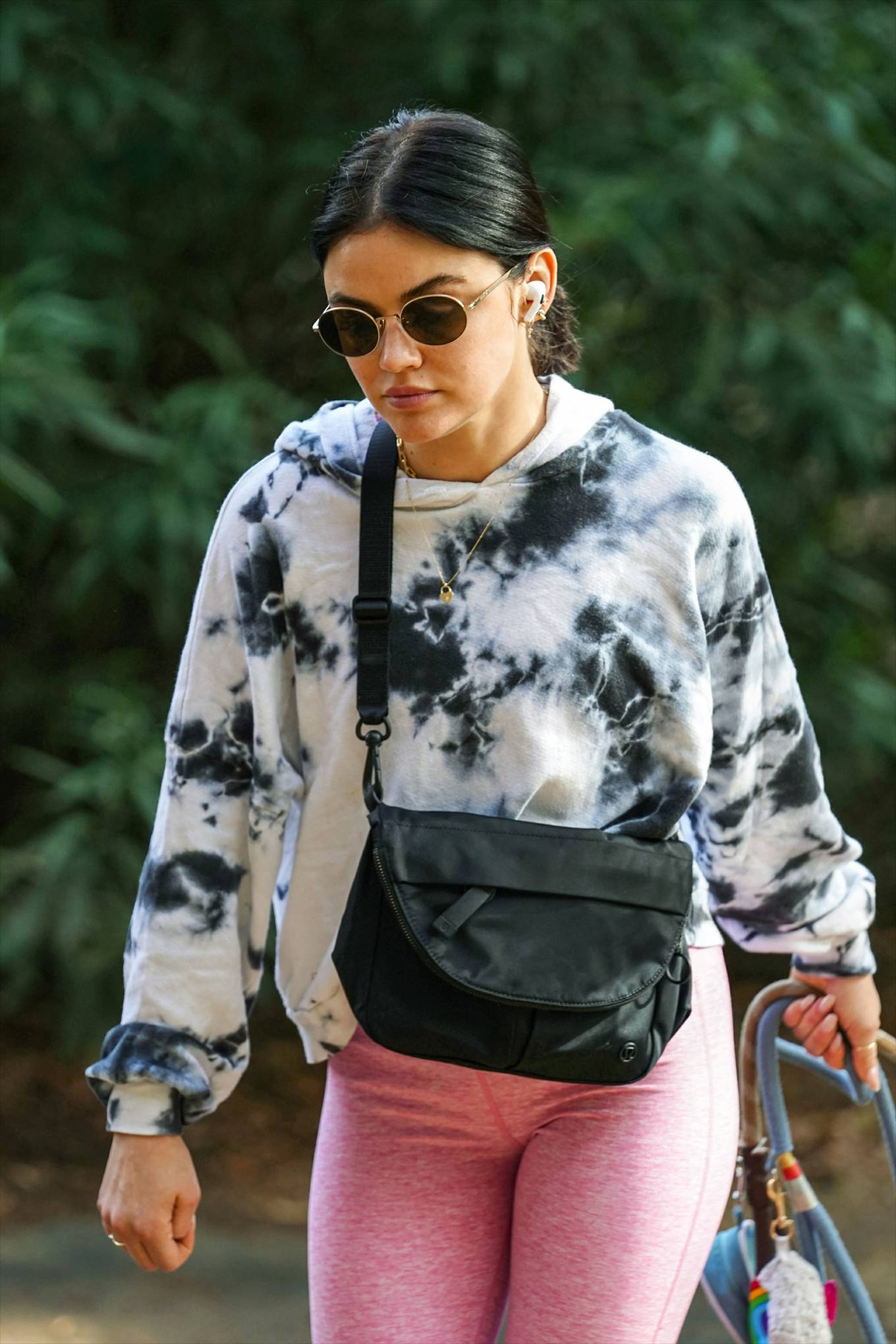 Lucy Hale 2022 : Lucy Hale – Steps out for a dogs walk in Studio City-33
