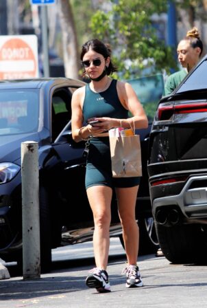 Lucy Hale - Steps out for a smoothie in Los Angeles