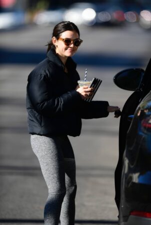 Lucy Hale - Steps out for workout in Los Angeles