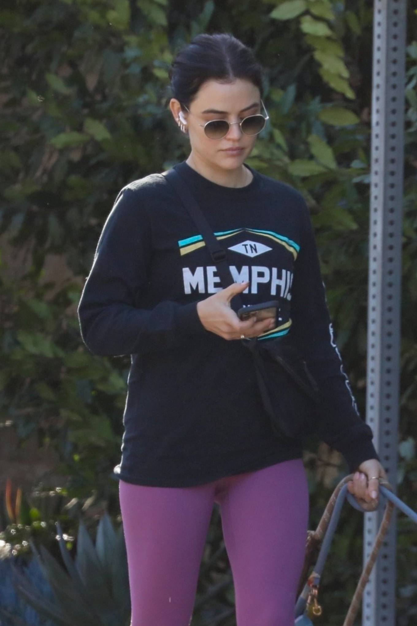 Lucy Hale 2022 : Lucy Hale – Steps out with her two poodles for walk in Los Angeles-15