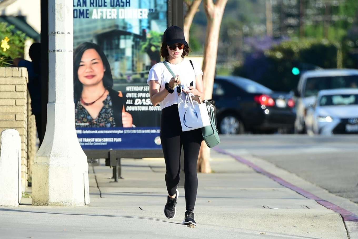 Lucy Hale â€“ Visiting The NOW Massage Studio in Studio City