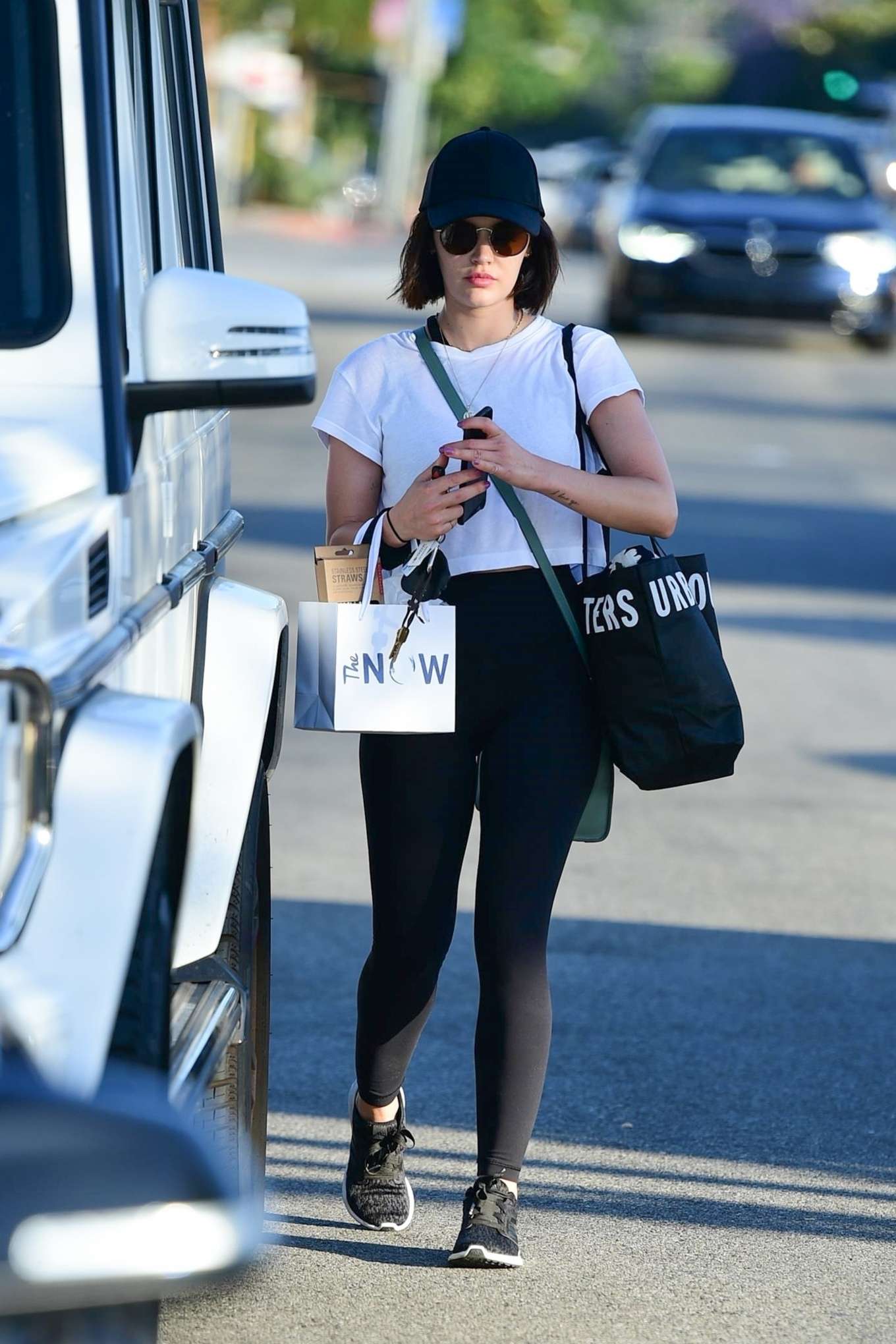 Lucy Hale â€“ Visiting The NOW Massage Studio in Studio City