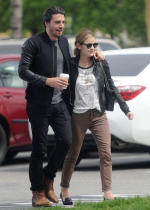 Lucy Hale with her boyfriend out in Beverly Hills