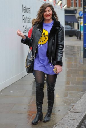 Lucy Horobin - Seen leaving Global Studios in London