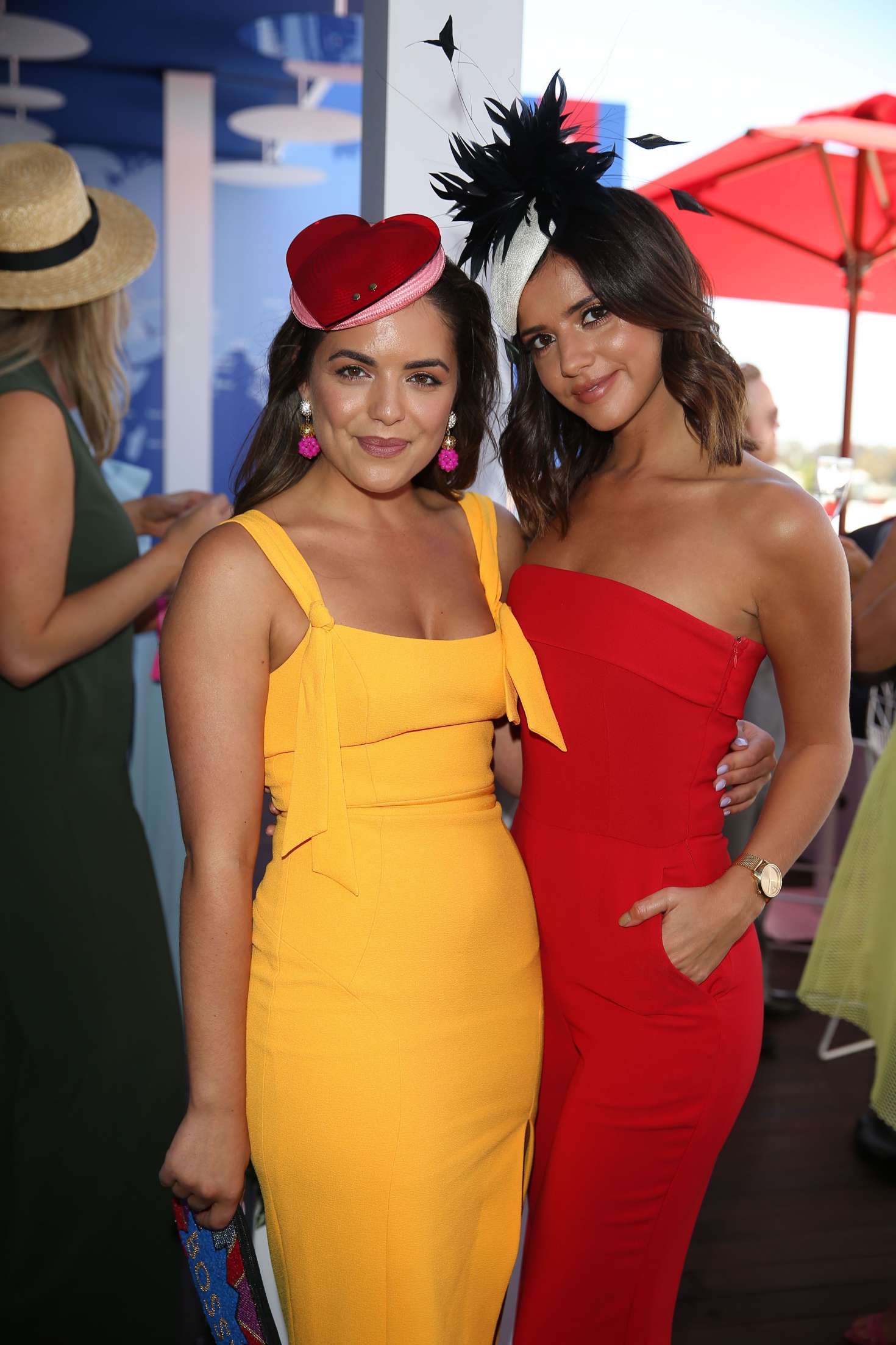 Lucy Mecklenburgh and Olympia Valance - Oaks Day Races in Melbourne