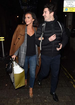 Lucy Mecklenburgh out in London