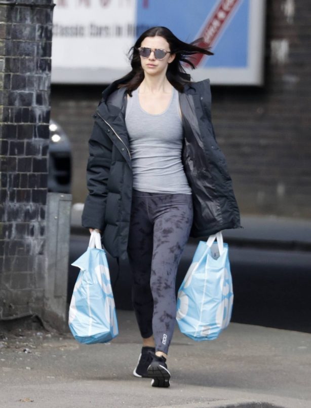 Lucy Mecklenburgh - Shopping at Co-op in Essex