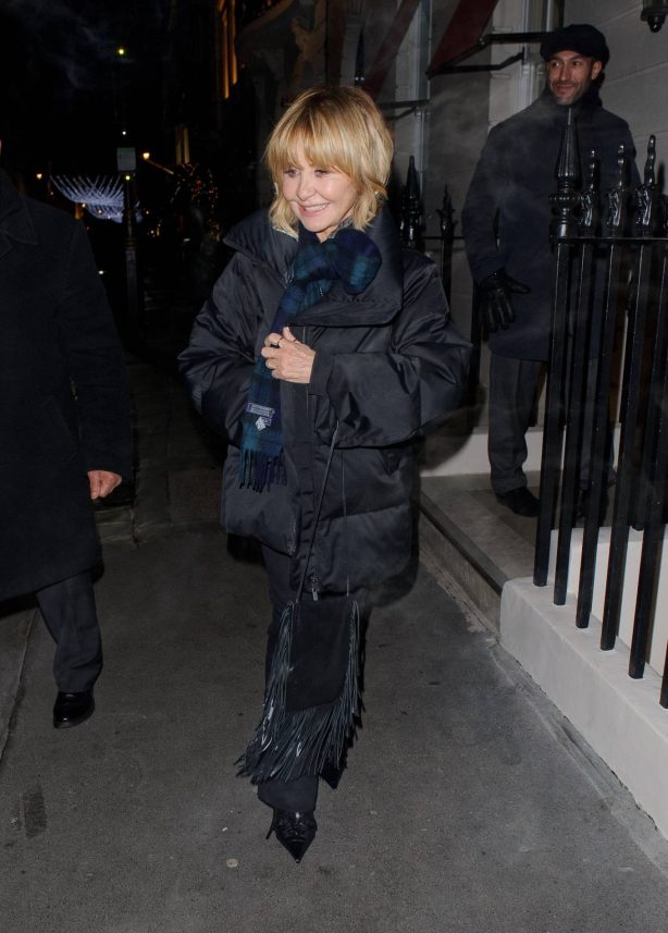 Lulu - Leaving Oswald's private club in Mayfair - London