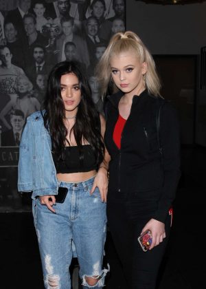 Luna Blaise and Loren Grey at Catch restaurant in West Hollywood