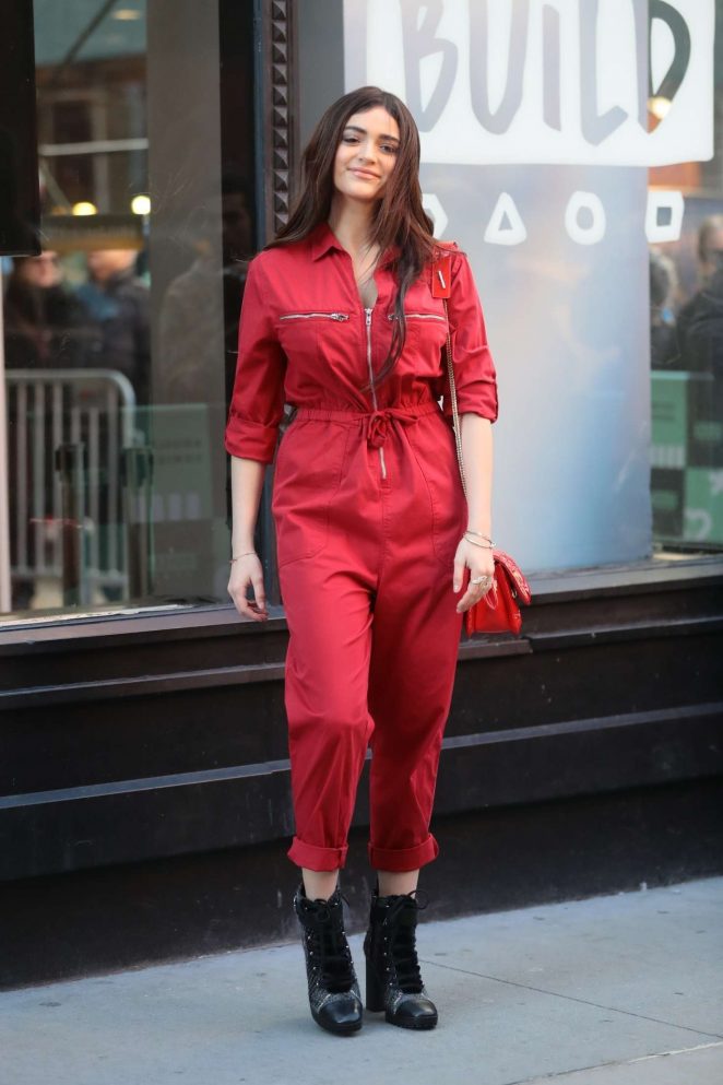 Luna Blaise in Red - AOL Build Series Studio in New York City