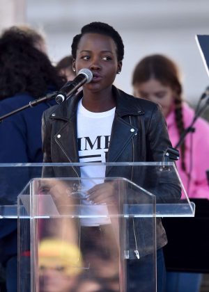 Lupita Nyong'o - 2018 Women's March in Los Angeles